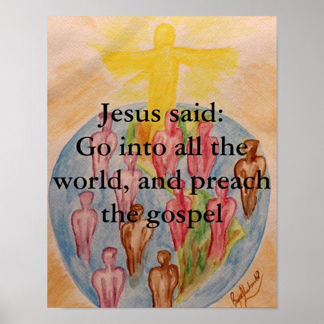 Preach The Gospel Poster (Front)