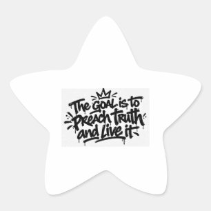 Preach Truth Star Sticker