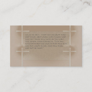 Preacher Bible Verse Quote Rev Business Cards