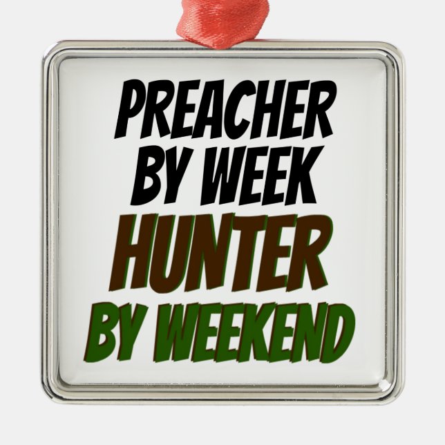 Preacher Hunter Metal Tree Decoration (Front)