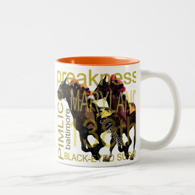 Preakness 138 Two-Tone coffee mug (Right)
