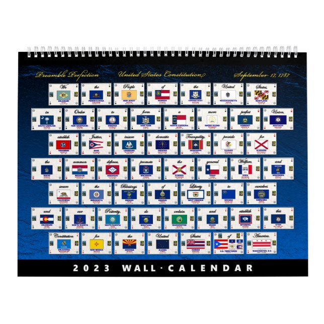Preamble Perfection 2023 Wall Calendar (Cover)