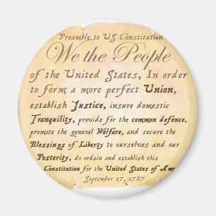 Preamble to Constitution H Magnet