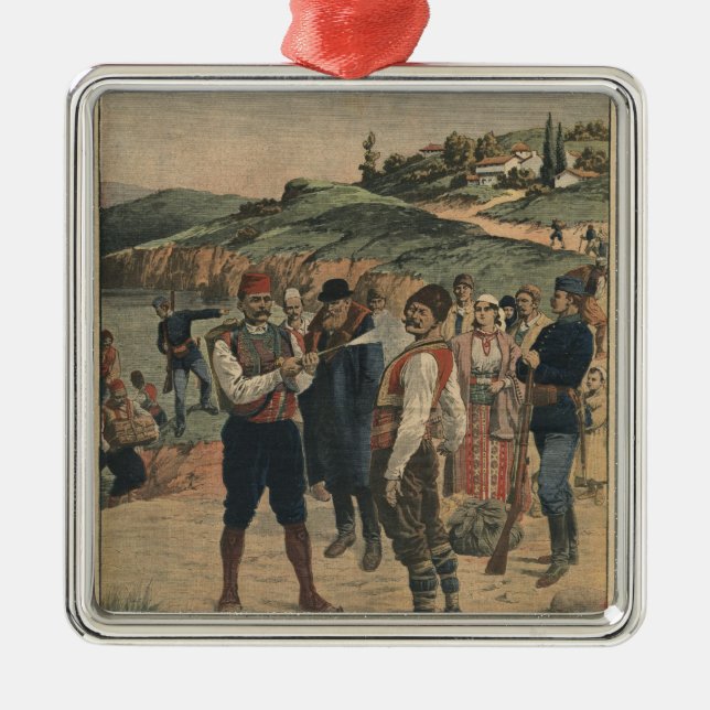 Precautions taken to prevent cholera metal tree decoration (Front)