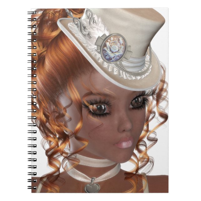 Precious African American Woman Spiral Notebook (Front)