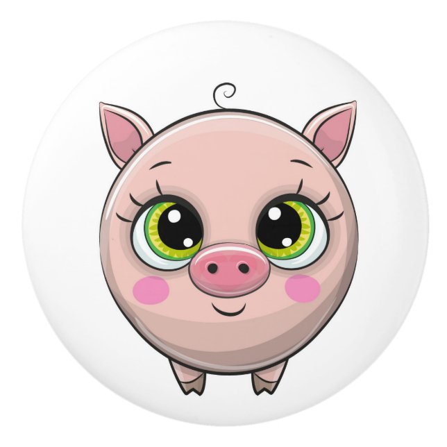 Precious Animals Theme Ceramic Knob (Front)