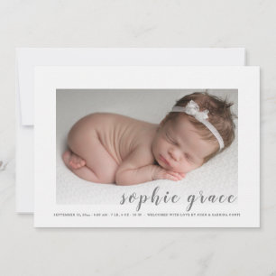 Precious Arrival Photo Birth Announcement