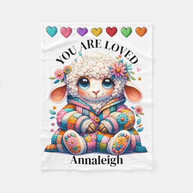 Precious Baby Animals Theme - Small  Fleece Blanket (Front)