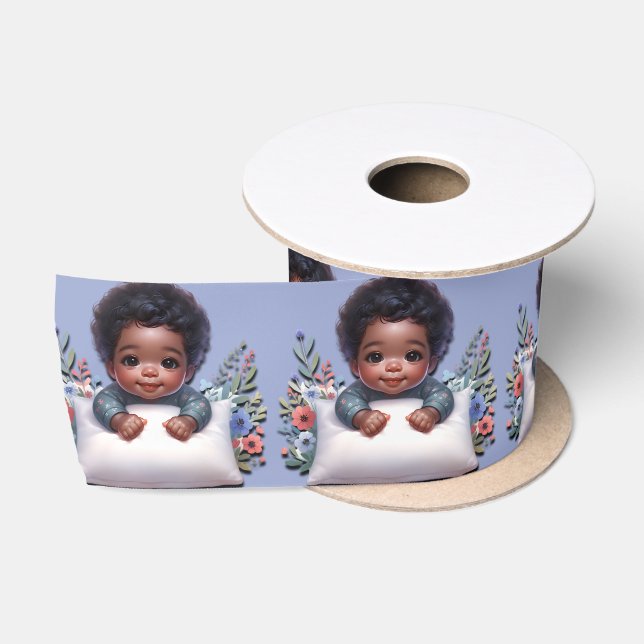 Precious Baby Hands Satin Ribbon (Spool)