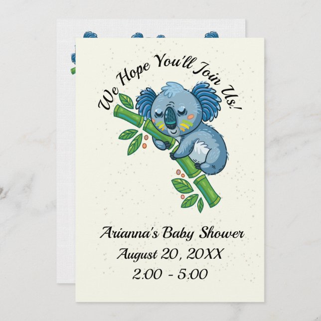 Precious Baby Shower Invitation (Front/Back)