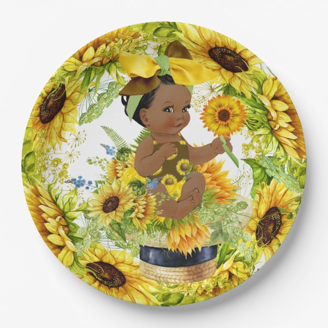Precious Baby Shower or Birthday Paper Plate (Front)