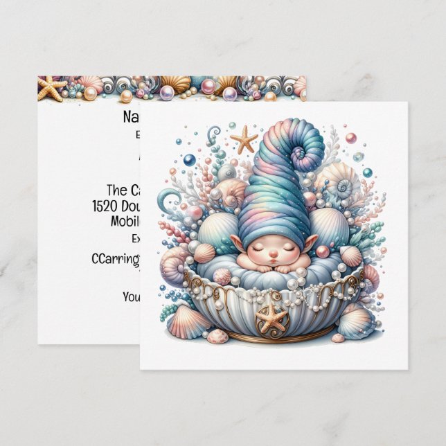 Precious Baby Theme - Invitation (Front/Back)