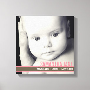 Precious Band Nursery Canvas Art - Pink