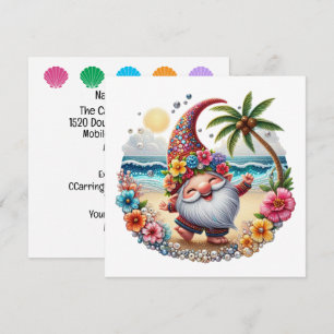 Precious Beach Gnome - Theme Invitation