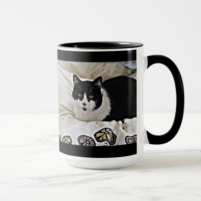 Precious Black and White Milo coffee mug (Right)