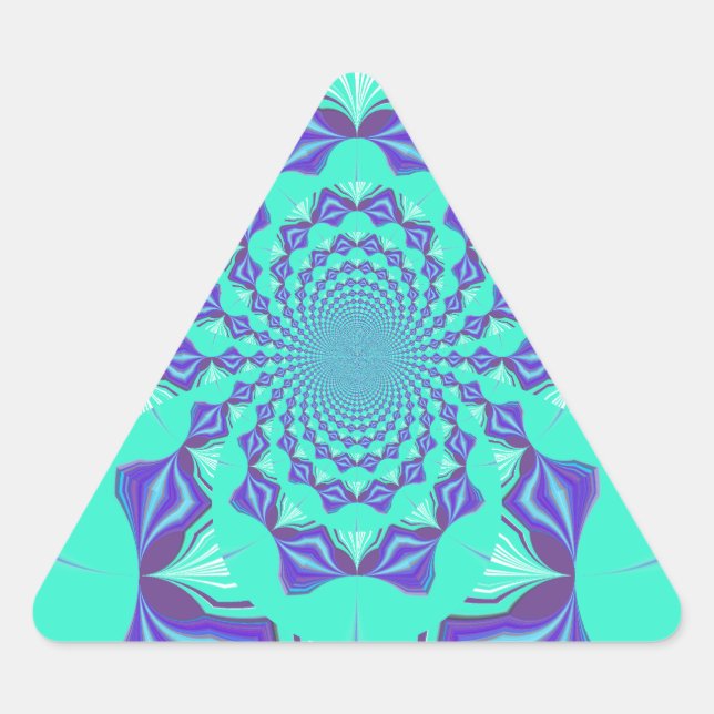 Precious blue triangle sticker (Front)