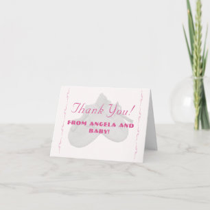 Precious Bundle Girl Baby Shower Thank You Card