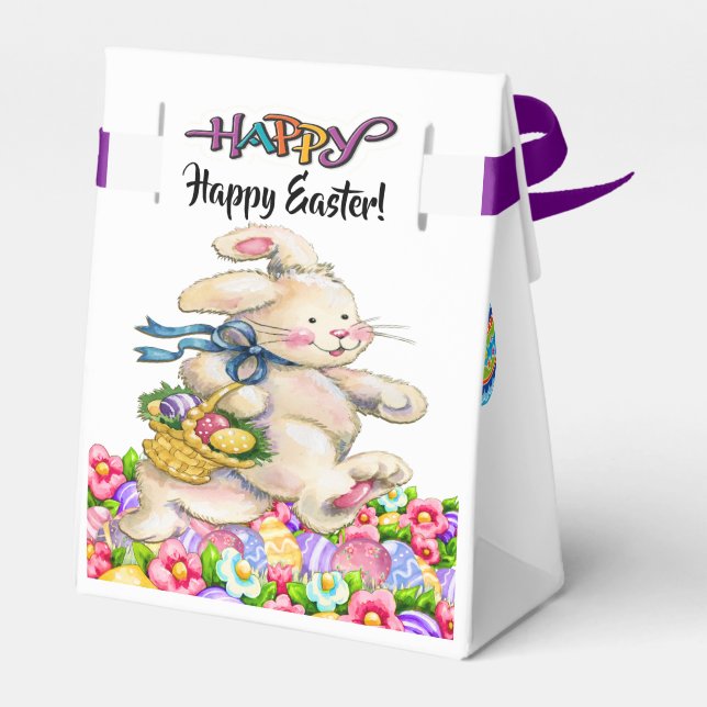 Precious Bunny Easter Container - See Front Favour Box (Back Side)