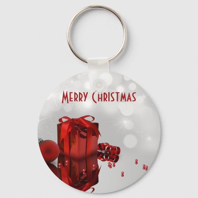Precious Christmas Present Professional Key Ring (Front)