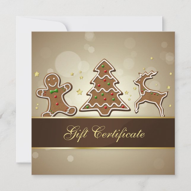 Precious Delicious Gingerbread Cookies Gift Card (Front)