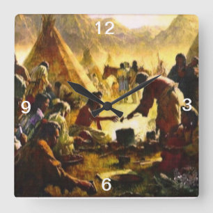 PRECIOUS GIFTS COLLECTION SQUARE WALL CLOCK