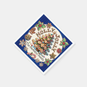 Precious Gingerbread Cookies Theme Napkin