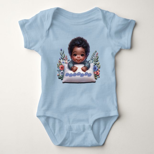 Precious Hands Baby Boy Baby Bodysuit (Front)