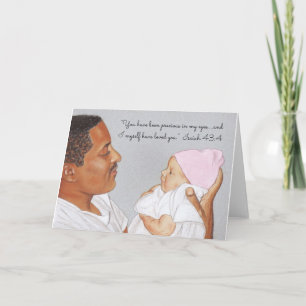 Precious in my Eyes & I Love You~Scripture~Newborn Card