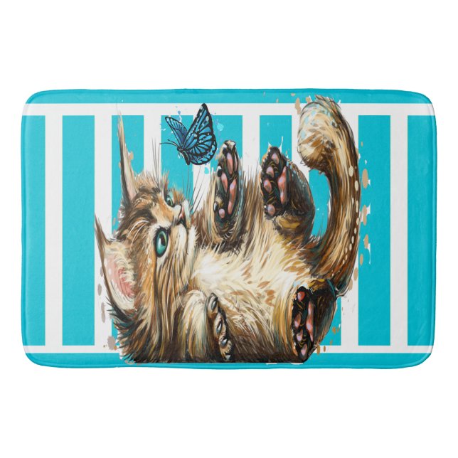 Precious Kitten Bath Mat (Front)