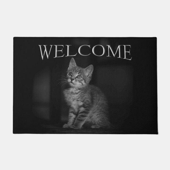 Precious Kitten Welcome Doormat (Front)