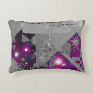 Precious Light – Violet Gem Accent Pillow
