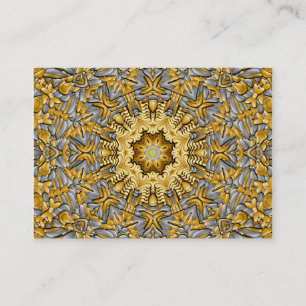 Precious Metal Gold  Silver Vintage Kaleidoscope Business Card