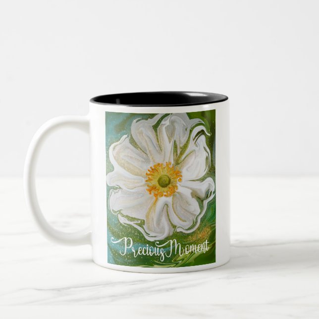 Precious moment - Anemone flower power Two-Tone Coffee Mug (Left)