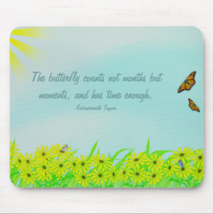 Precious Moments Butterflies Quote Mouse Pad