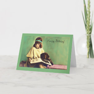 Precious Moments Dachshund Dog Birthday Card