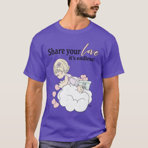 Precious Moments Share Your Love Cute Heart Mail C T-Shirt