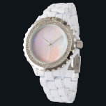 Precious opal watch<br><div class="desc">Precious and elegant opale gemstone (faux) pattern for an unique gift.
#opal #precious #gem #fashion #opalescence #trendy #cute #wedding #pattern #gemstone, </div>