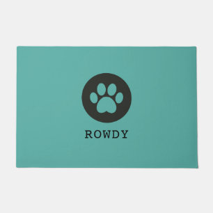 Precious Pawcels logo customisable food mat