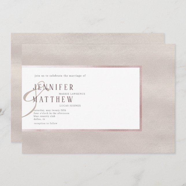 Precious Pearl | Wedding Invitation (Front/Back)