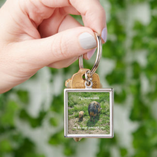 Precious Pigs Key Ring