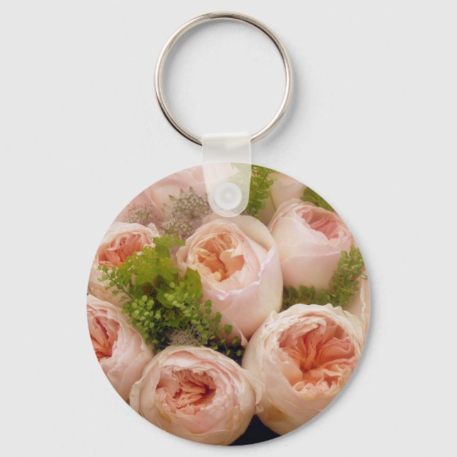 Precious Pink Roses Key Ring (Front)