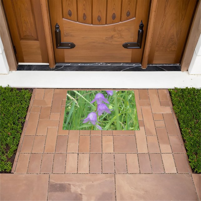 Precious Purple Bell Flowers Doormat (Outdoor)
