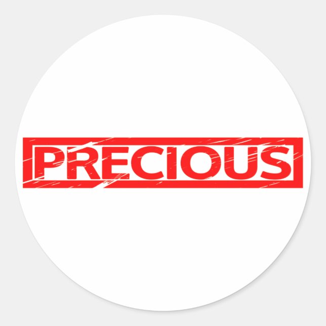 Precious Stamp Classic Round Sticker (Front)