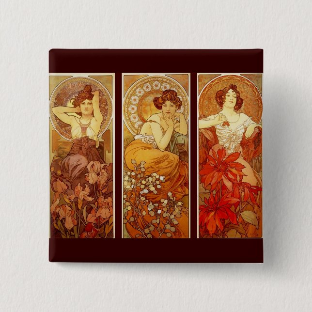 Precious Stones 15 Cm Square Badge (Front)