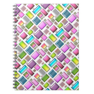 Precious stones and mother of pearl notebook