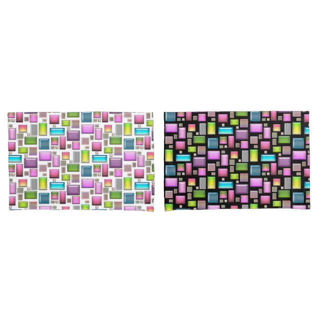 Precious stones and mother of pearl  pillowcase (Front-Set)