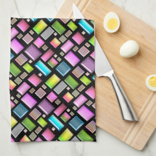 Precious stones and mother of pearl tea towel