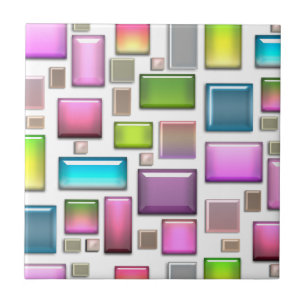 Precious stones and mother of pearl  tile