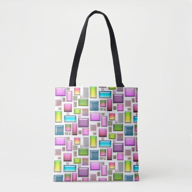 Precious stones and mother of pearl  tote bag (Front)