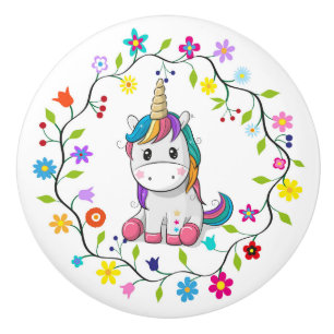 Precious Unicorns Ceramic Knob